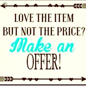 Love an item but the price is higher than you would like? Please offer!